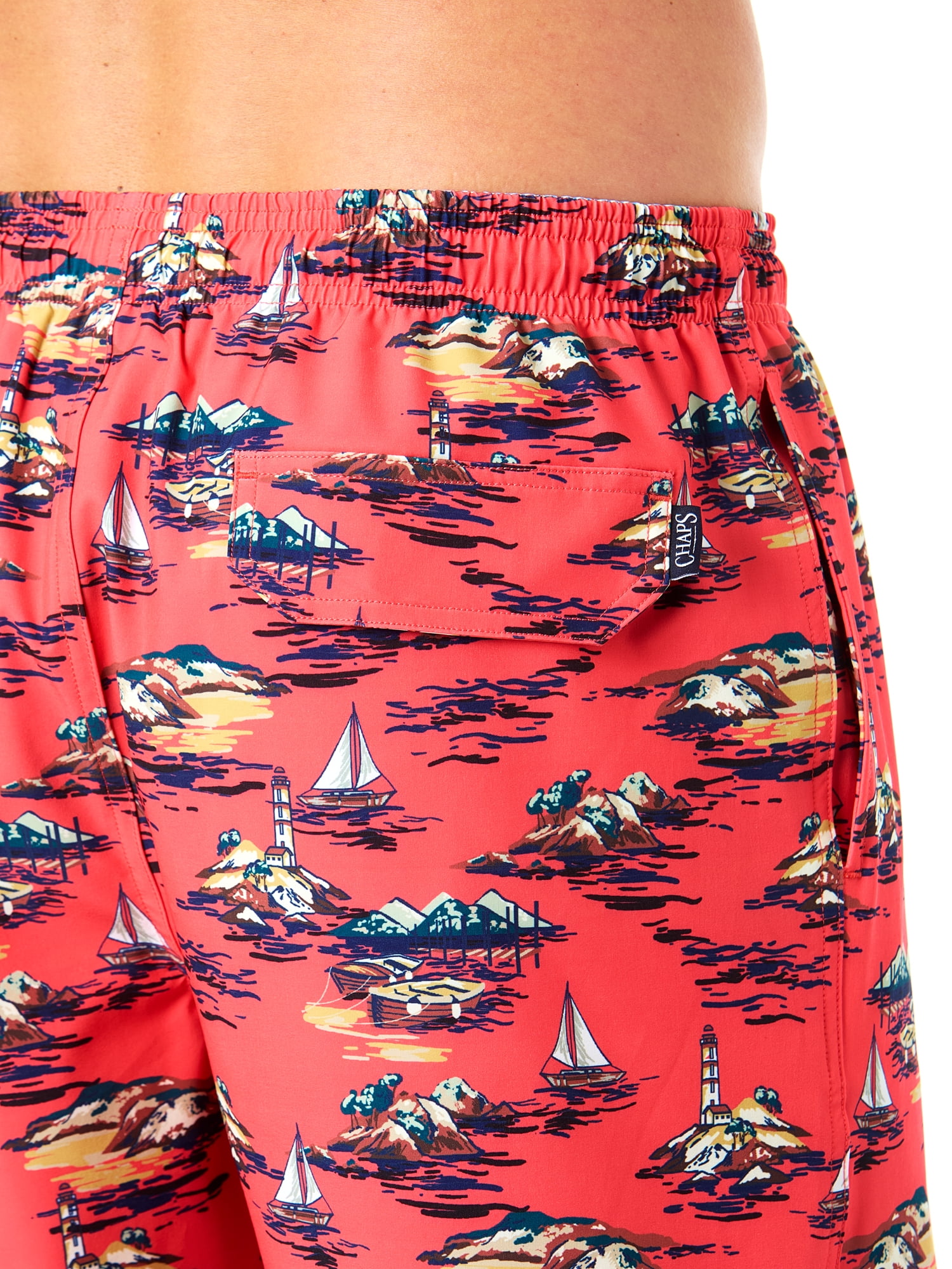 Chaps Mens Swim Trunks, 7" Inseam, Sizes S-3XL
