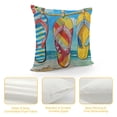 thumbnail image 4 of SHANXI Summer Pillow Cover Decor Satrfish Seasonal Pillow Case Decorations for Home Sofa Couch 24x24in, 4 of 5