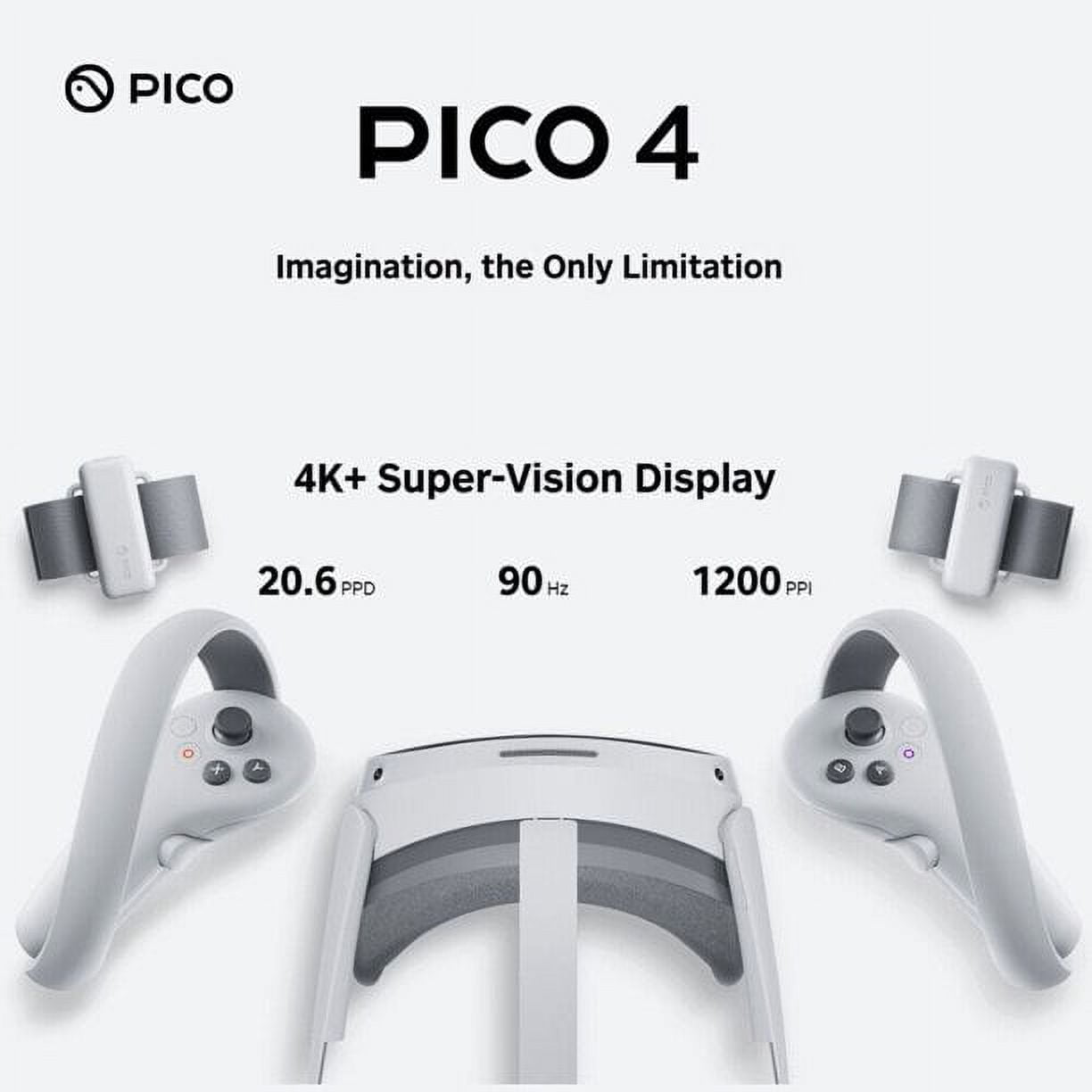 DIPIUS Pico 4 VR Headset 8G 256GB Reloj de Realidad Virtual Todo en uno  Pantalla 4K Gafas VR conectadas a Steam VR (Color : 256G with Link) :  : Electrónicos