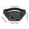 thumbnail image 3 of Fanny Packs for Women & Men Waist Pack Hip Bum Bag with Multi-Pockets Large Capacity Waterproof Casual Bum Bag for Traveling Casual Cycling Running Hiking, 3 of 7