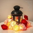 thumbnail image 7 of HAOSHICS String Lights, Battery Operated Rose Flower String Fairy Lights for Christmas, Valentine's, Wedding,Party,Indoor,Garden Decoration (Colorful,3M/9.84ft 20LEDs), 7 of 7