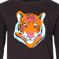 thumbnail image 4 of Inktastic Tiger Head Long Sleeve Youth T-Shirt, 4 of 5