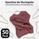 thumbnail image 4 of MAGMALIFE 50 Ganchos para Ropa de Terciopelo, Gancho Dorado Giratorio de 360 Grados, Adecuado para Todo Tipo de Ropa, Antideslizante (Ivory), 4 of 7