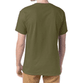 thumbnail image 2 of Hanes Essential T-Shirt, 100% Cotton Short Sleeve Mens Tee, DIY and Arts And Crafts, Fatigue Green, L, 2 of 5