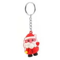thumbnail image 1 of Keychain Christmas Themed Silicone Pendant Key Ring Bag Decorative Christmas key ring Attachment Alloy Keychain, Type 2, 1 of 7