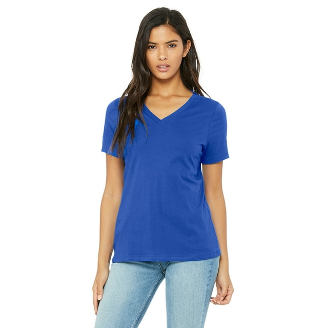 Bella + Canvas Ladies' Relaxed Jersey V-Neck T-Shirt