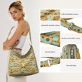 thumbnail image 3 of Construction Vehicle Truck Canvas Crossbody Bag – Cartoon Excavator Tractor Design for Womens, 3 of 5