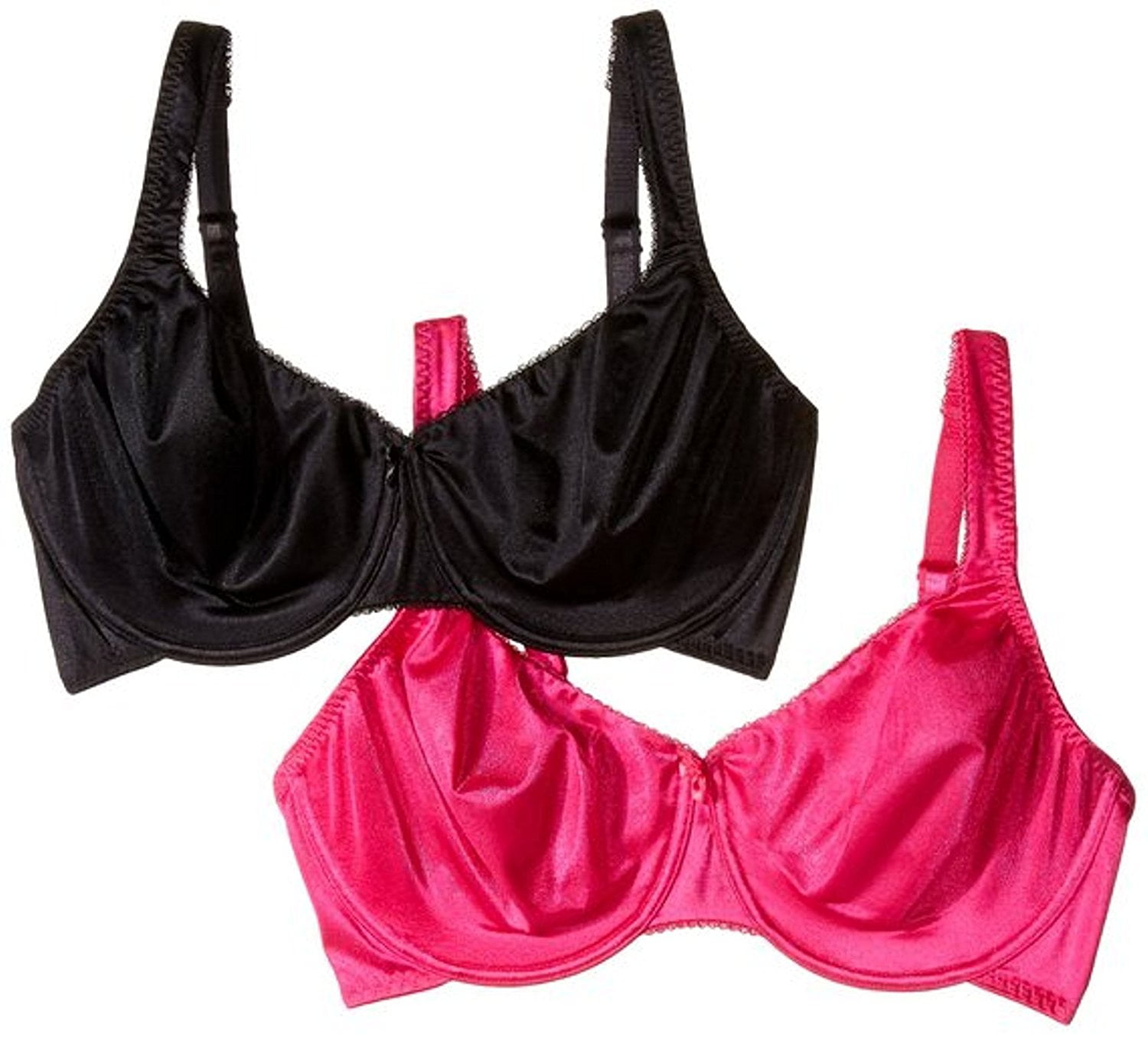 Curvation Curvation Women`s 2 Pack SideShaper Underwire Bra, 44C