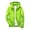 34ee-yop0721-Green, variant on Kids Zip Up Hoodie Kids Rain Jacket Boys Girls Lightweight Raincoats Kids Outdoor Windbreaker Jackets with Detachable Hood