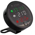 thumbnail image 2 of Voltímetro 3 en 1, Entweg 3 en 1 Voltímetro ATV para motocicleta + Reloj electrónico + Termómetro Probador de voltaje de temperatura LED digital, 2 of 8