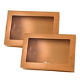 thumbnail image 3 of Lubelski 2 Pcs Boîtes à Lunch avec Poignée de Transport Couvercle Transparent Résistant à l'Huile Conteneur Jetable pour Extérieur, 3 of 8