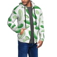 thumbnail image 3 of Zip Up Hoodies for Men - green Cucumber Long Sleeve Comfrt Men'S Fashion Hoodies & Sweatshirts, Jackets for Men Hoodies Pullover Clothing Clothes with Pouch, 3 of 5