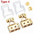 thumbnail image 1 of Universal Car Battery Terminal Connectors Kit 1 Pair Automobile Audio Modified Battery Clip Post Clamp 2/4/8/10 Awg For Auto, 1 of 1