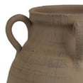 thumbnail image 2 of Fely 14 Inch Vase, Premitive Urn with 3 Handles, Brown, Transitional Style, 2 of 5