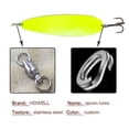 thumbnail image 4 of Señuelo Pesca Metal Cuchara para Lubina Trucha Agitación Lenta Mar Amarillo, 4 of 7
