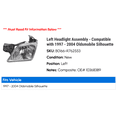 thumbnail image 2 of Left Headlight Assembly - Compatible with 1997 - 2004 Oldsmobile Silhouette 1998 1999 2000 2001 2002 2003, 2 of 2