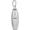 thumbnail image 2 of Sterling Silver Rhodium-Plated Polished 17mm Domed Oval Locket (24.3 X 14.1) Made In China qls931, 2 of 5
