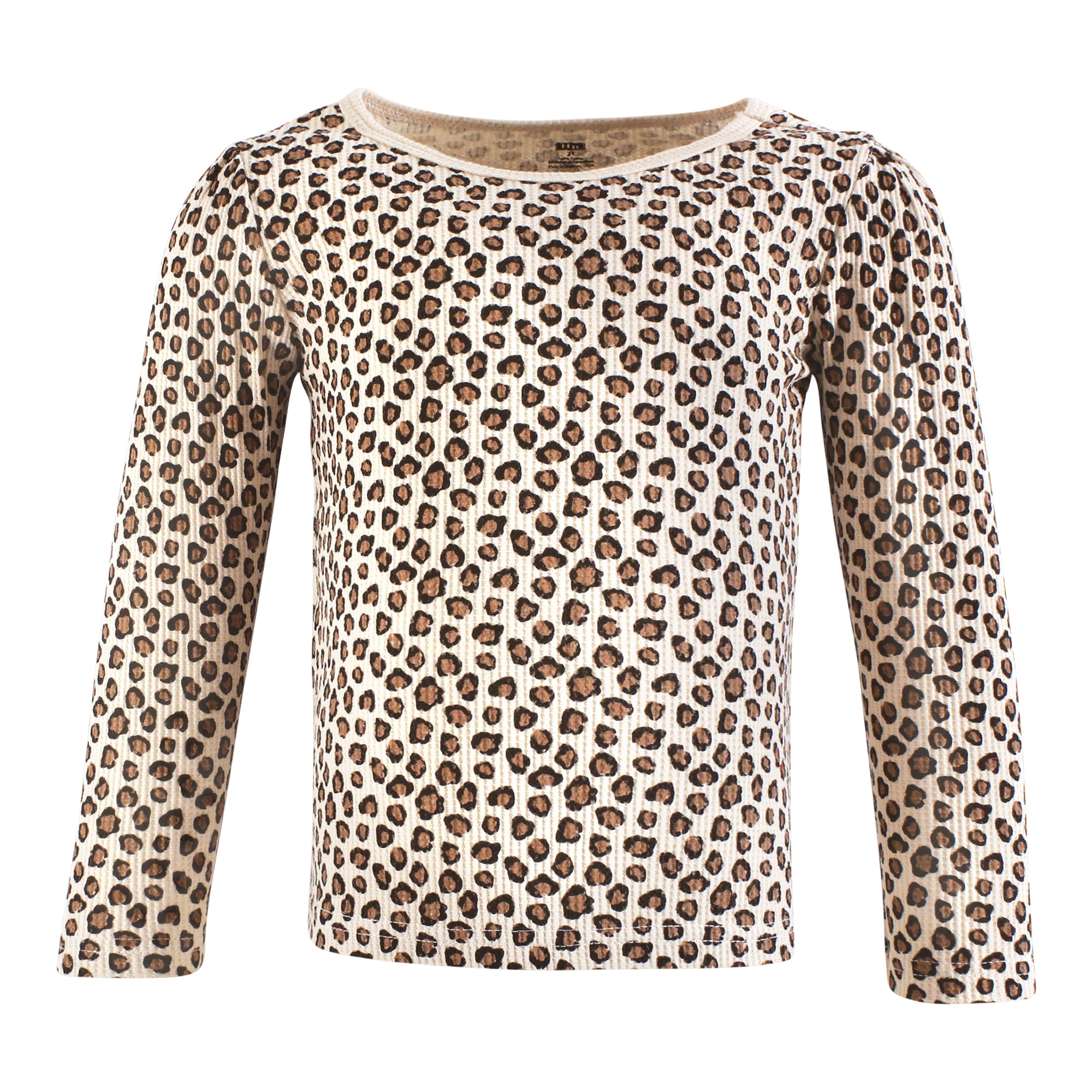 Hudson Baby Unisex Baby Thermal Long Sleeve Tees 5pk, Buffalo Plaid Leopard, 2T