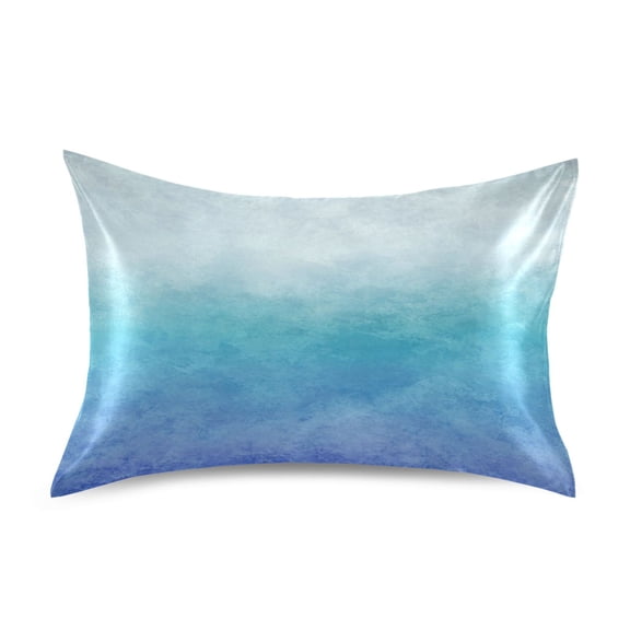 Gradient Satin Pillowcase 20''x26'' Double-Sided Print Soft Wrinkle Resistant