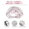 thumbnail image 3 of KLL Cute Bow Tie Pattern Shower Cap & Bath Cap for Women,Reversible Oversized Waterproof Shower Caps for all Hair Lengths,Elastic Reusable Bathing Hair Cap, 3 of 6