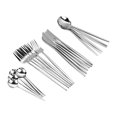 thumbnail image 5 of Juego de cubiertos de Acero inoxidable ZHCH 24 piezas con 6 cucharas de postre 6 cucharas 6 cuchillos 6 tenedores, 5 of 5