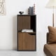 thumbnail image 1 of Buró de Madera, Mesita de Noche de 2 Cubos Café HOMEMAKE FURNITURE Contemporáneo, 1 of 6