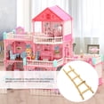 thumbnail image 3 of HONMEET 8Pcs Mini Step Ladder Wooden Decorative Ladder Shape for Childs Play Educational Tool, 3 of 8