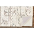 thumbnail image 3 of HomeRoots 512031 5 x 8 ft. Wool Abstract Tufted Handmade Rectangle Area Rug, Ivory, Tan & Gray, 3 of 5