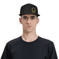 thumbnail image 4 of ZICANCN Alphabet Q Pattern Baseball Caps, Trucker Hats for Men And Women, Adjustable Breathable Flat Caps, Black, 4 of 6