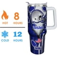 thumbnail image 5 of 40 oz Boy Football Water Bottle Gifts Tumbler with Handle Straw Lid 40oz Football Lover Gift Double Stainless Steel Insulated Football Cup Travel Coffee Mug Football Water Bottles for Boys, 5 of 6