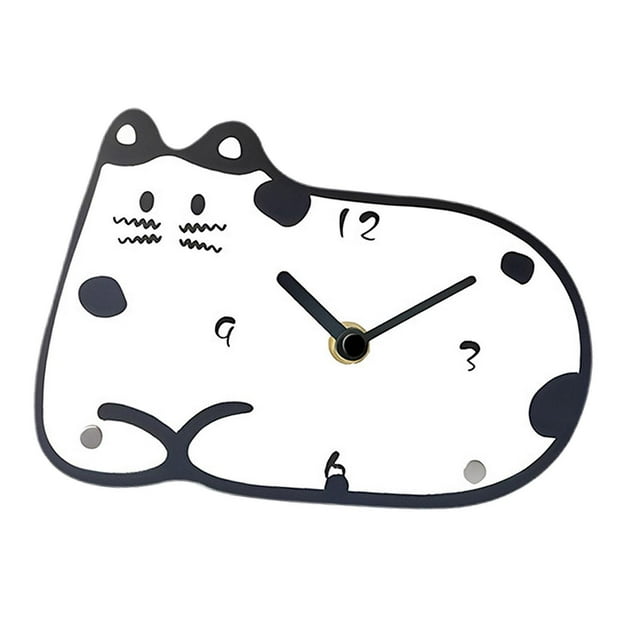 Reloj de Escritorio Strade Fareast Limited Con Forma de Gato Acrílico Diseño Creativo Movimiento Silencioso