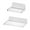 Clear, variant on Clear Acrylic Floating Shelf Set | Foldable Wall Mounted Organizer 2-Pack, No-Drill Adhesive Install, Transparent Display Shelf for Bathroom, Cosmetics, Towels, Space-Saving Shelves