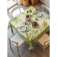 thumbnail image 2 of Sage Green Leaves Suqare Tablecloth - 54 x 54 Inch, Summer Botanical Farmhouse Watercolor Leaf Waterproof & StainResistant Tablecloth, Washable Oil-proof Table Cover for Dining/Party/Wedding/Buffet, 2 of 9