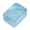 Blue, variant on Glitter Cube Squishy Ball, Transparent Cube Squeeze Stress Relief Ball, 2.36" Elastic Squish Clear Gel Block for Daily Stress Relief