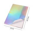 thumbnail image 3 of Ruiboury 20 Sheets Holographic Sticker Paper Self Adhesive Glossy for Inkjet Printer, 3 of 8