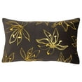 thumbnail image 2 of Safavieh Yari Floral Decorative Pillow, 12" x 20", Grey/Gold, 2 of 5