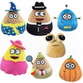 thumbnail image 2 of Peluche de Alien Pou, Peluche de Caballero de Sombrero Negro Pou, Muñeco de Peluche Alienígena Cumpleaños Pascua Día del Niño Halloween Regalo de Navidad, 2 of 5