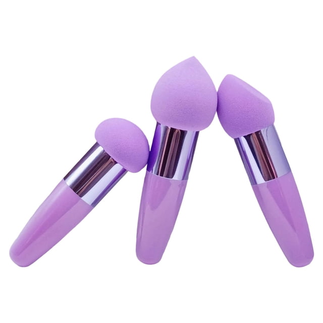 Brochas de maquillaje, esponja de maquillaje en formato lápiz, para uso en seco y húmedo. Herramientas de belleza cosméticas. Esponja de maquillaje portátil para aplicar corrector.
