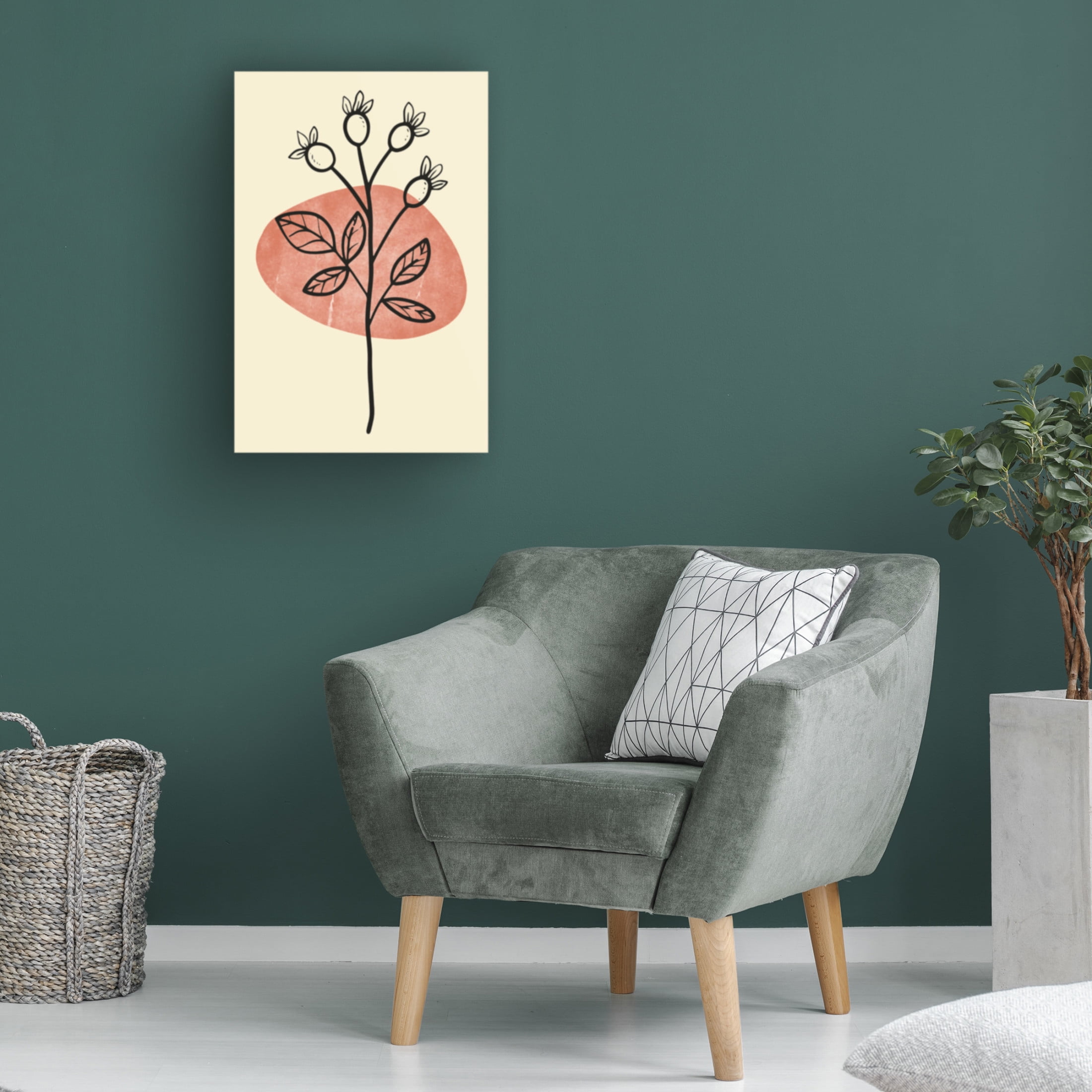 Trademark Fine Art jay stanley Minimal Flower Expression 1 Canvas Wall Art