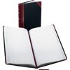 Boorum & Pease Record/Account Book, Black/Red Cover, 150 Pages, 14 1/8 x 8 5/8