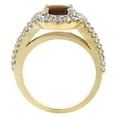 thumbnail image 2 of 10K Yellow Gold Diamond Natural Tiger Eye Engagement Ring Oval 10x8mm, size 8.5, 2 of 3