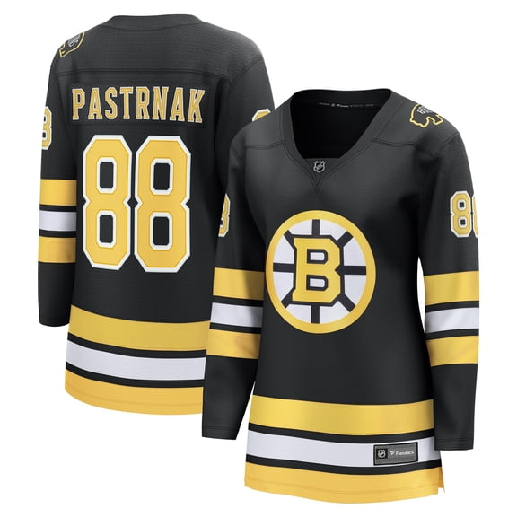 Women's Fanatics David Pastrnak Black Boston Bruins Home Breakaway Player Jersey