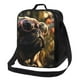 thumbnail image 1 of Disketp Pug Wearing Sunglasses Flowers Bolsa Térmica Estampada para Almuerzo, Lonchera para Hombres y Mujeres Adultos, 1 of 7