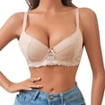 thumbnail image 1 of Brasier sin Varillas Mujer Tela de Mantequilla 2025 Sujetador con Borde de Acero, Encaje Francés, Copa de Ajuste convergente, Ropa Interior Mediana, 1 of 4