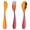 Red, variant on 3 Piece Utensil Set: Stainless Steel Fork Spoon Knife, Travel Utensils for Lunch, Salad, Dessert Coffee, Dishwasher Safe Silverware, Eco Friendly Durable Cutlery