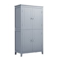 thumbnail image 3 of Resenkos Storage Cabinet,Kitchen,Pantry Cabinet,Elegant Bathroom Floor Storage Cabinet, Bathroom Storage Unit, Cabinet with 4 Doors, Grey, 3 of 11