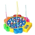 thumbnail image 2 of Juego Giratorio Montessori, Juguete para Niños, Entrenamiento de Habilidades, Juego de Mesa, Habilidad de Motor Fino, Juguete Educativo para 24 peces, 2 of 9