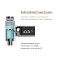 thumbnail image 5 of LED Digital 5~85°C Shower Thermometer Self-Generating Real-Time Water Flow Temperature Monitor Thermometer with 360° Rotating Screen for Kids Elderly Pets, 5 of 8