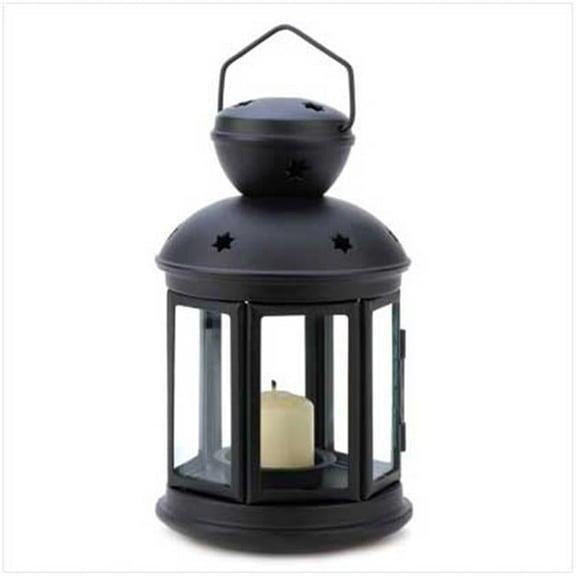 Home Locomotion 10  Black Colonial Candle Lamp - Black