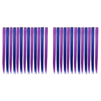Hisgeru Decorative 10 Pcs 22 inch Purple Hair Extensions  display picture 2